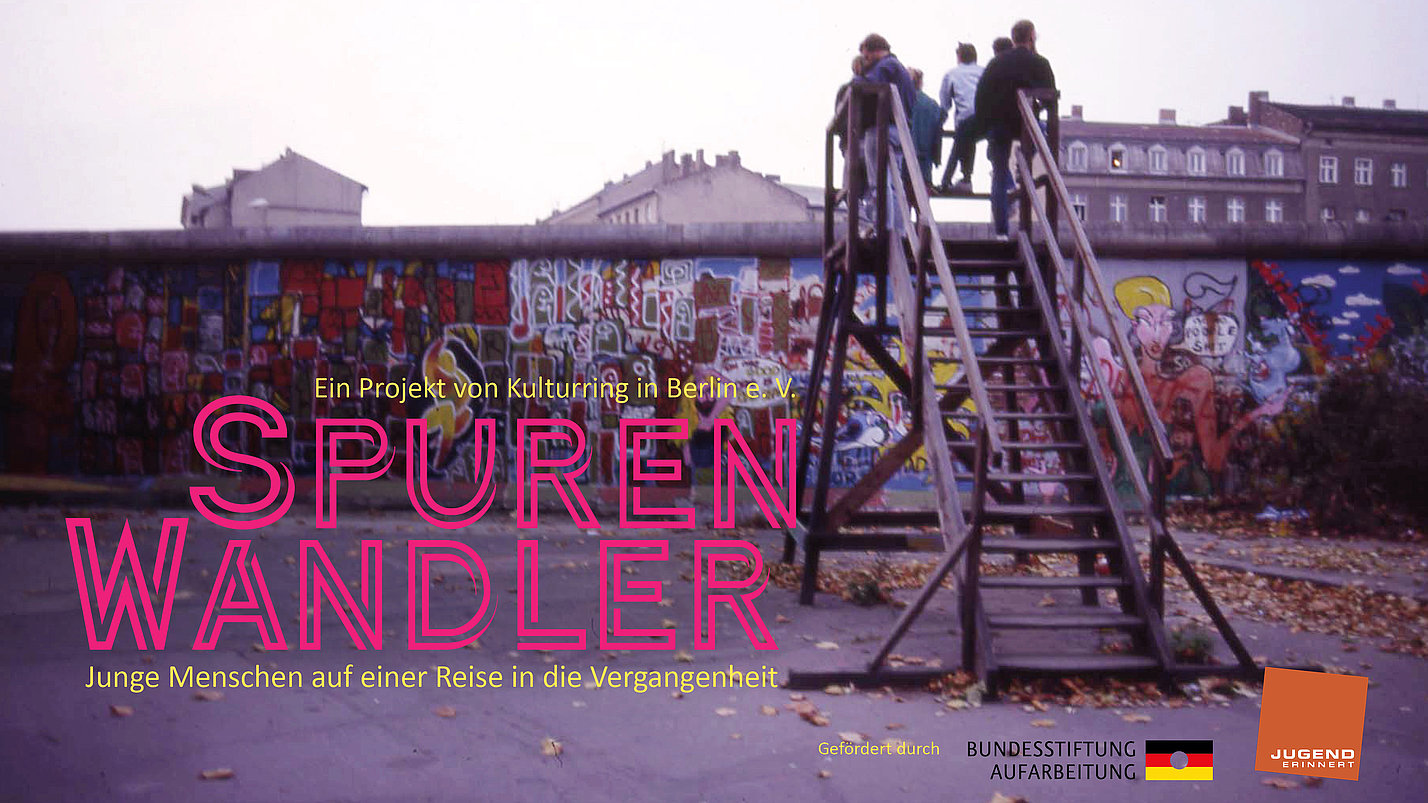 Banner des Projekts mit der Aufschrift "SpurenWandler".