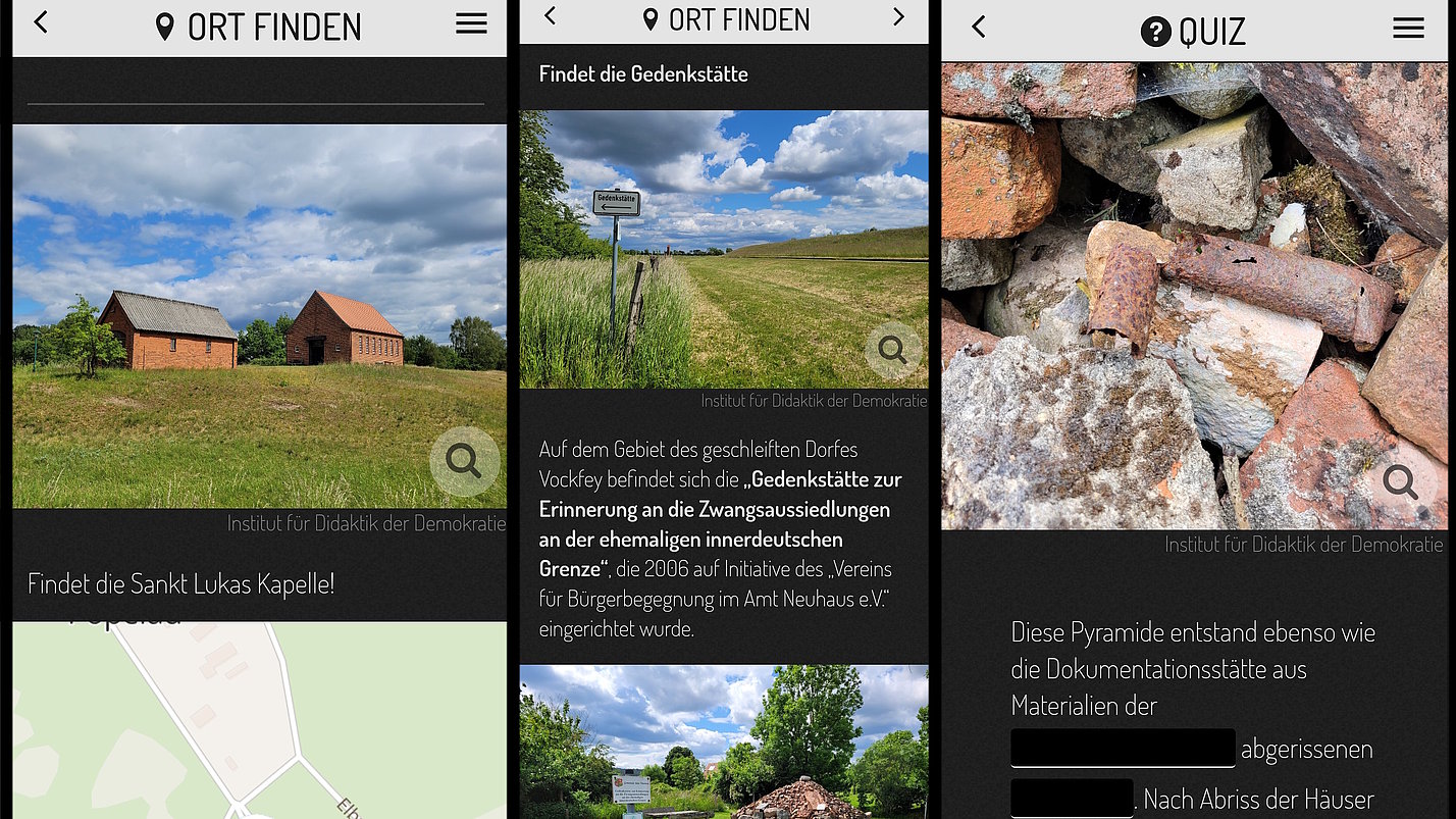 Screenshot einer Webseite mit Quizfragen.