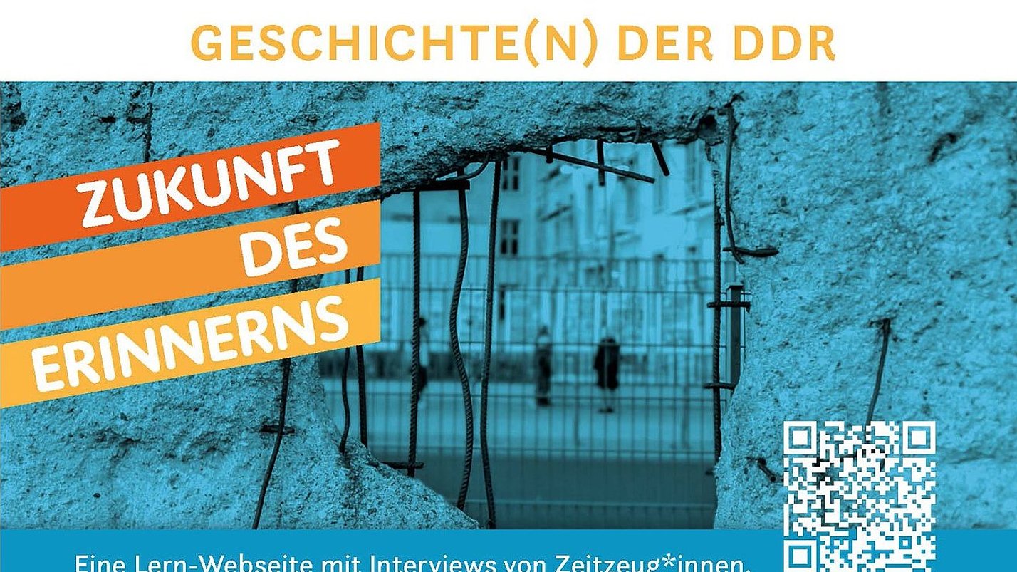 Werbematerial mit QR-Code nach Fertigstellung der Projektwoche.